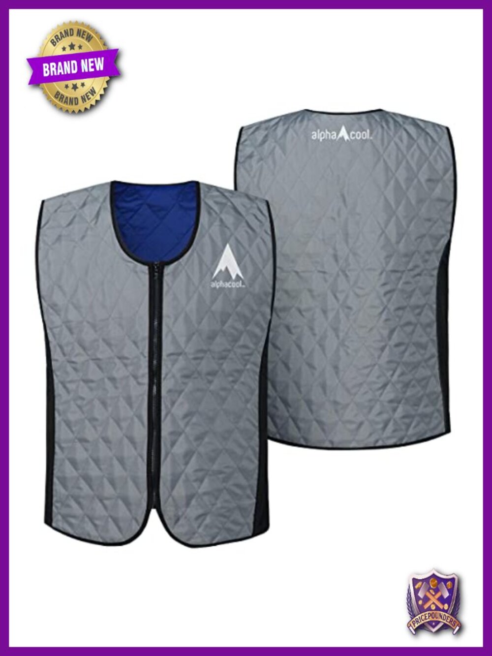 Evaporative Cooling Vest Lightweight Reusable Machine Washable Sleeveless
